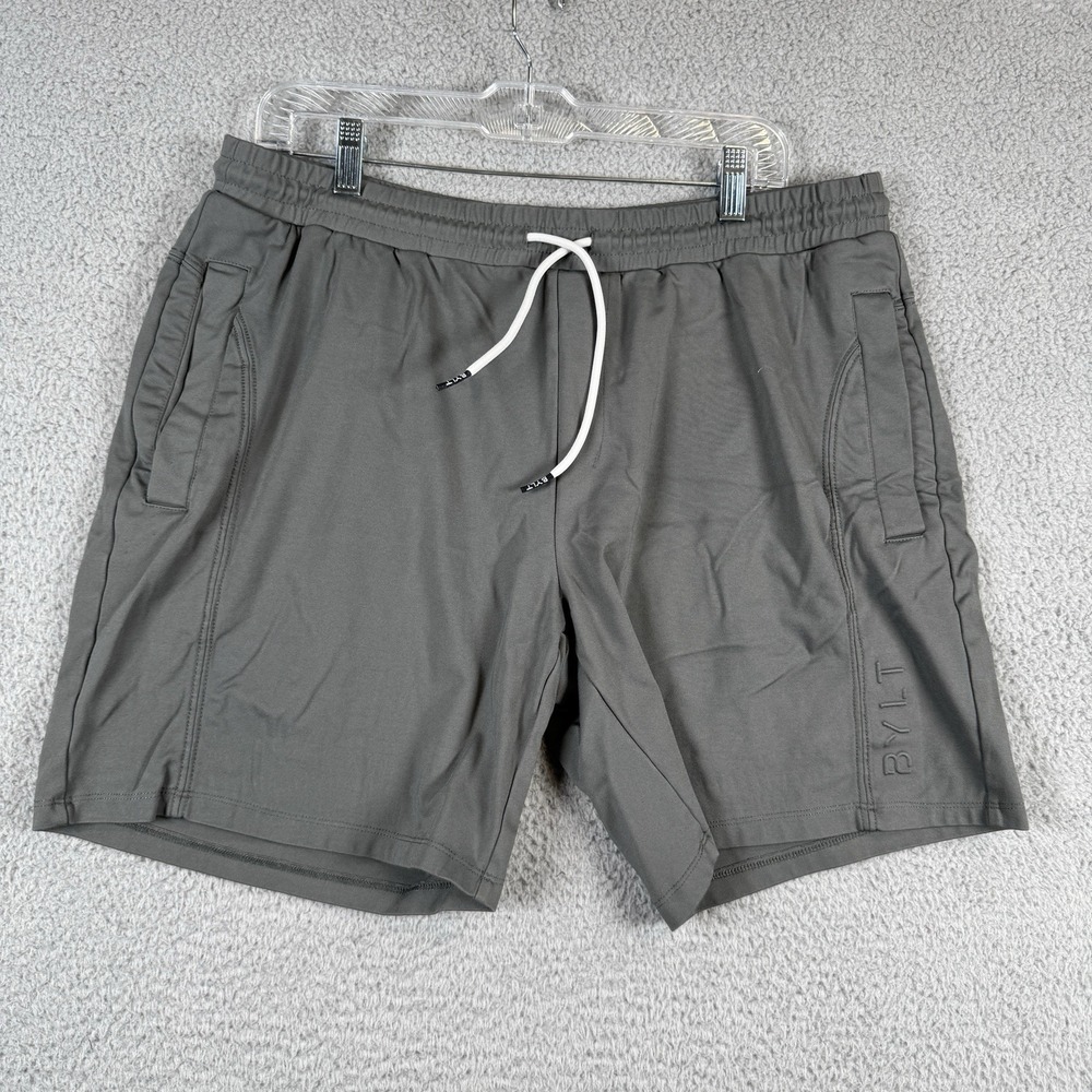 BYLT Jogger Shorts Mens Size XXL Gray Premium Basics Casual Stretch Athleisure